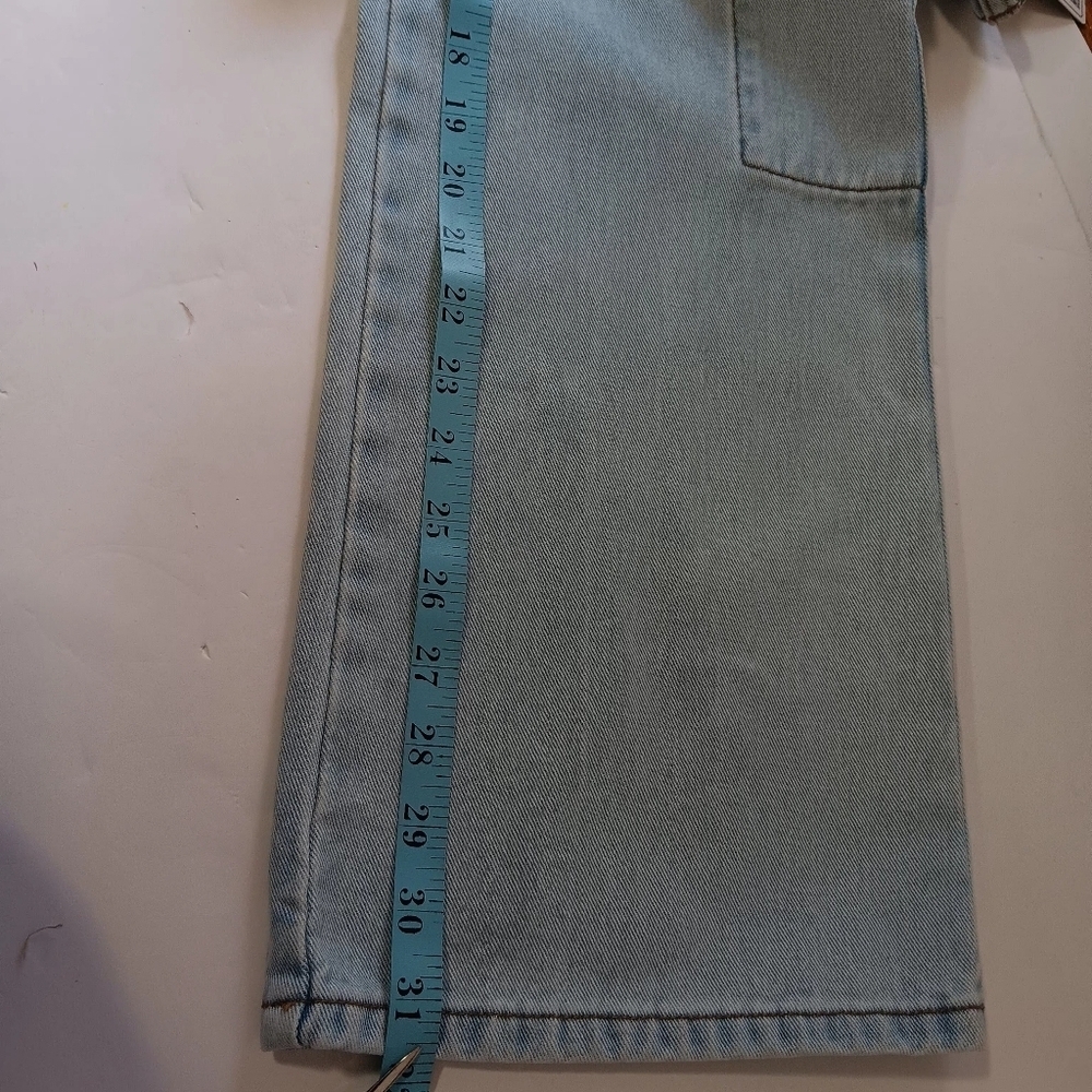 BB Jeans women's cargo pants,straight leg,Low rise,Ligh Blue,sz 9/29, Cotton. - Picture 13 of 17
